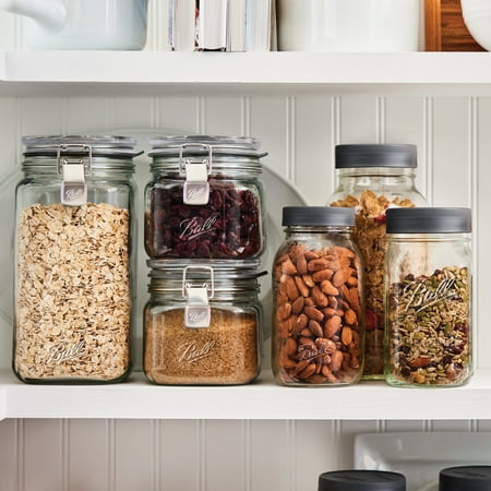 Ball Latch Jars, Glass Storage Jars, 3-Pack
