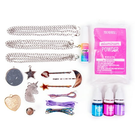 YOUniverse Multi-Color Crystal-Growing Jewelry Stem Activity Kit, Boys and Girls, Child, Ages 8+