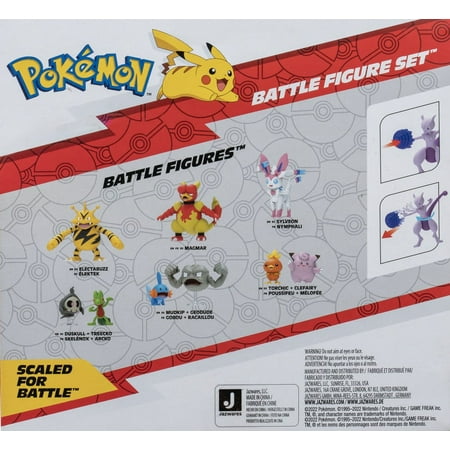 Pok?mon Battle Figure 2 Pack - Features 2-inch Mew & 4.5-Inch Mewtwo Battle Figures