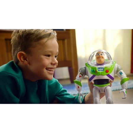 Disney Pixar Toy Story Talking Buzz Lightyear 10-inch Figure with Action Chop, Collectible
