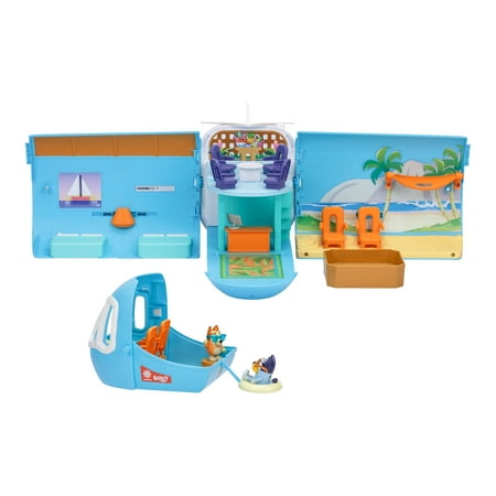Bluey 3-in-1 Transforming Plane Playset, 25+ Sounds and Phrases, Ages 3+, Toddler Toys