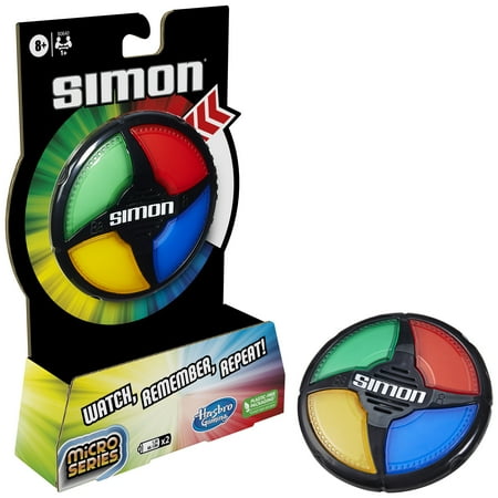 Simon Micro Series Electronic Game, Classic Simon Gameplay in a Compact Size, Non-Candy Easter Basket Stuffers Gifts