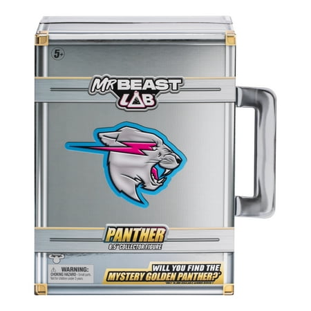 MrBeast Lab Apex Beast Panther Collector Figure, 6.25Inches Tall, Premium Packaging, Ages 5+