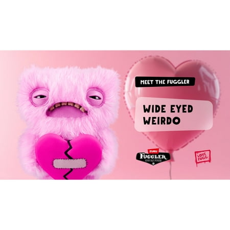 Fuggler Love Fugg 9 inch (Wide Eyed Weirdo), Funny Ugly Monster Soft Plush Toy by ZURU