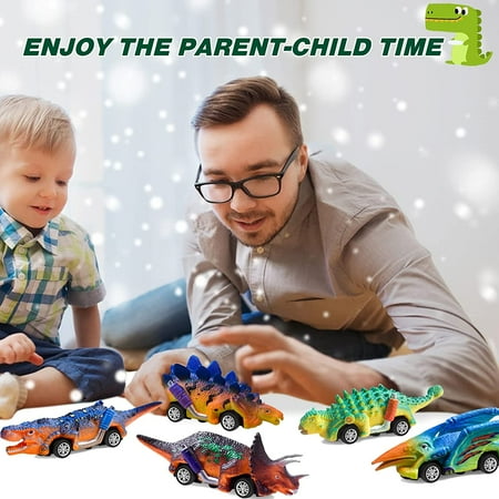 Style-Carry Dinosaur Toy Pull Back Cars, Dinosaur Painting Kit for Kids, Arts and Craft Gift for Toddlers Boys Ages 2 3 4 5, Kids Easter Crafts Christmas Crafts