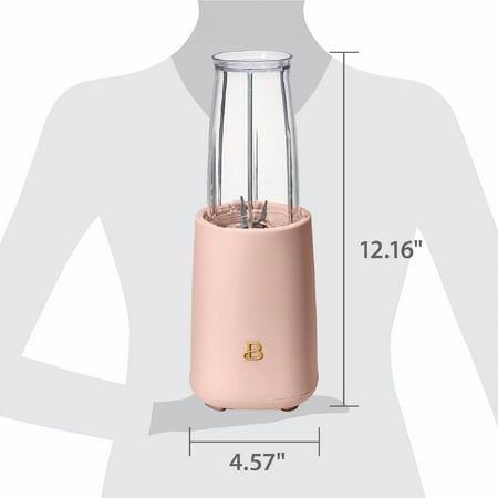 Beautiful Personal Blender Set with 12 Pieces, 240 W, Rose by Drew Barrymore