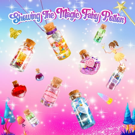 Magic Potion Kit, 6 7 8 9 10 11 Year Old Girls Gifts, 20 Bottles Craft Kits Toys for Kids Girls Age 8-12, Birthday Gifts for 6-12 Year Old Girls