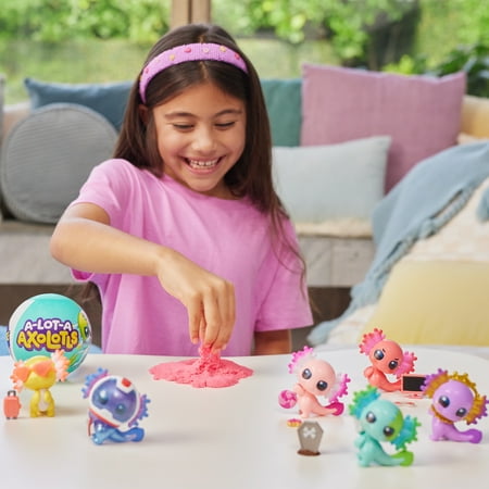 5 SURPRISE A-LOT-A Axolotls Reveal Surprise Themed Novelty Unboxing Toy Collectible Mini's by ZURU