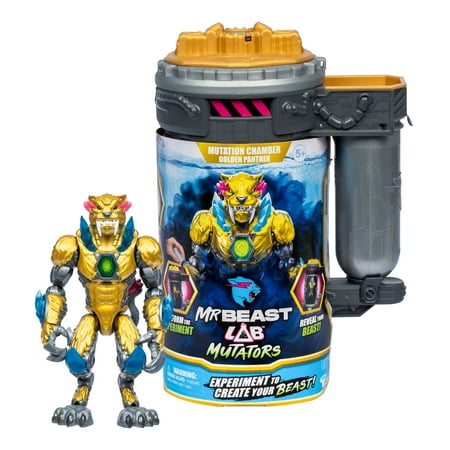 MrBeast Lab Release the Golden Panther, Mutate the Ultimate Beast With MrBeast Lab , Ages 5+