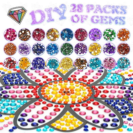 Diamond Painting Arts and Crafts for Kids Ages 7 8 9 10 11 12 Suncatcher Gem Cool 7 Year Old Birthday Girl Gifts Idea Presents for 7 8 9 10 11 12 Year Old Girls & Teens Fun Children Craft Sets