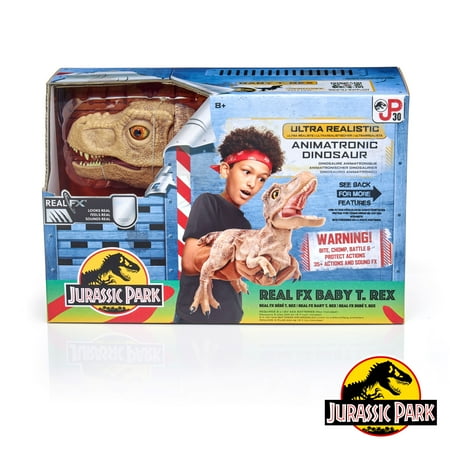 Jurassic World REALFX Baby T-Rex - Realistic Dinosaur Puppet Toy, Movements & Sounds, Ages 8+