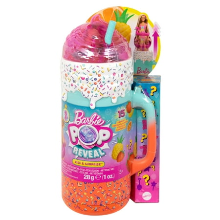 Barbie Pop Reveal Rise & Surprise Gift Set with Scented Doll, Squishy Scented Pet & More