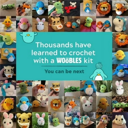 The Woobles Beginner Crochet Amigurumi Kits - Bunny