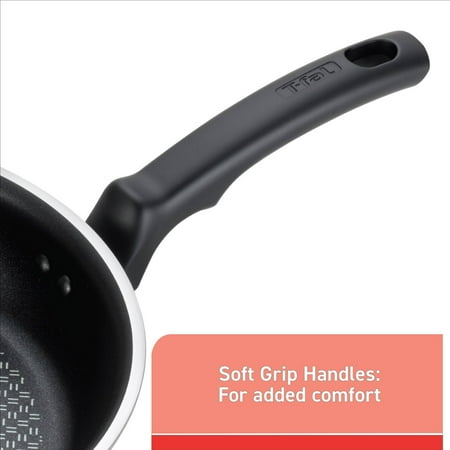 T-fal Comfort Titanium Nonstick Cookware, 14 piece Set, Black
