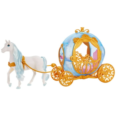 Disney Princess Cinderella?s Rolling Carriage & Horse with Brushable Mane & Tail