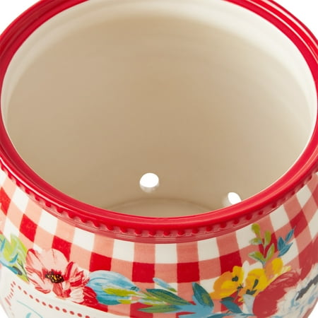 The Pioneer Woman Sweet Romance 8.5-inch Ceramic Potato Keeper with Lid
