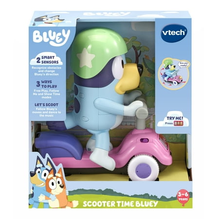 VTech Bluey Scooter Time Bluey Baby and Toddler Toys