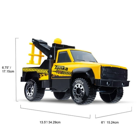 Tonka Steel Classics Tow Truck, For Girls and Boys, Ages 3 Year and Up