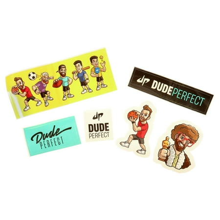 Dude Perfect Surprise Ball for Kids with 5 Toys + Sticker Pack, Unwrap Hidden Prizes and a Mystery Character, Collect All 7 Characters, Game for All Ages