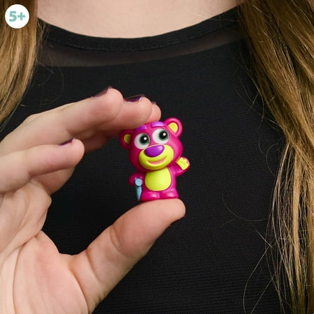 Disney Doorables Neon Glow Peek Figures, 1.5-inch Collectible Figurines, Kids Toys for Ages 5 up