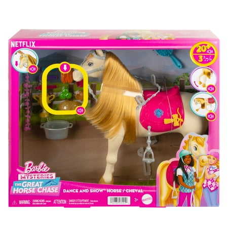 Barbie Mysteries: The Great Horse Chase Interactive Toy Horse with Sounds, Music & Accessories