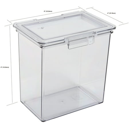 The Home Edit 3-Piece Canister Edit Food Organizer and Storage Containers, Clear