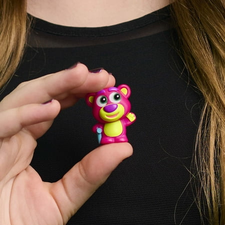 Disney Doorables Neon Glow Peek Figures, 1.5-inch Collectible Figurines, Kids Toys for Ages 5 up