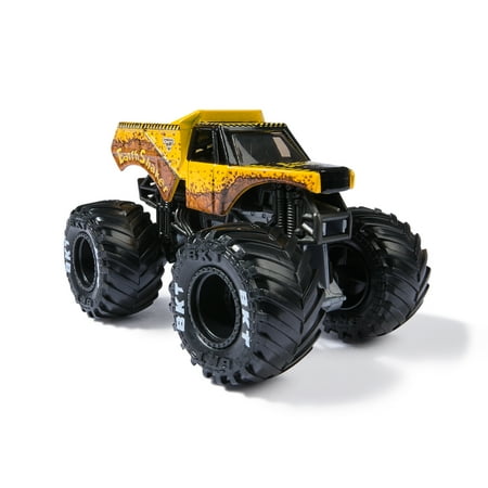 Monster Jam, Official Earth Shaker Monster Truck, Die-Cast Vehicle, 1:64 Scale, Kids Toys for Boys Ages 3 and up
