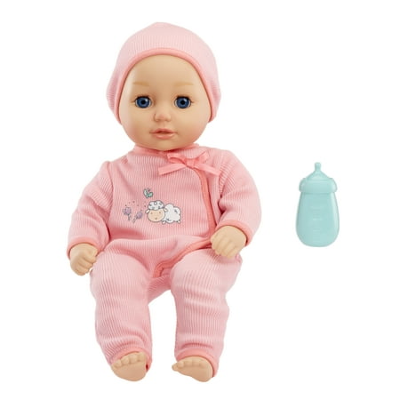 Baby Born My First Baby Doll Annabell w/ Blue Eyes, Realistic Soft-Bodied, Kids Ages 1+ Eyes Open & Close, Bottle