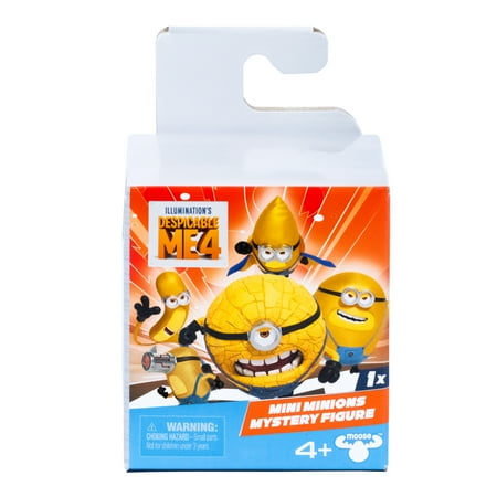 Despicable Me 4 Mini Minions Mystery Figures, 2 inch Collectible Figures, 28 to Collect, Ages 4+
