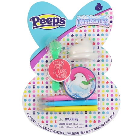 Peeps Brand Washables Chick, Mulitcolor Markers, by Tara Toy, Unisex