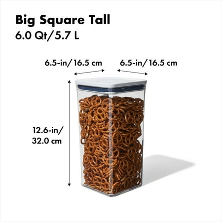OXO Softworks POP Container - Big Square Tall 6.0 Qt