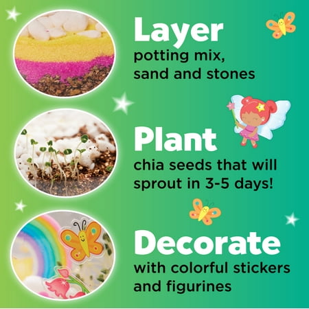 Creativity for Kids Fairy Forest Garden- Child, Beginner Craft Kit for Ages 6 to 9, Boys and Girls