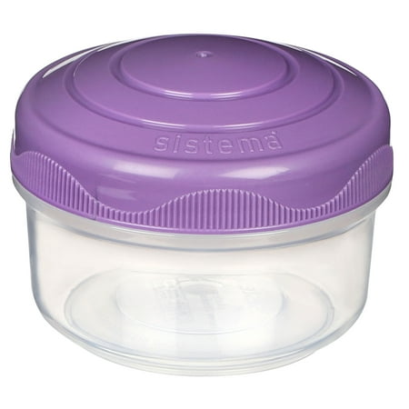 Sistema To Go Round Mini Bites 3-Pack (Colors May Vary)3.03" x 6.42",