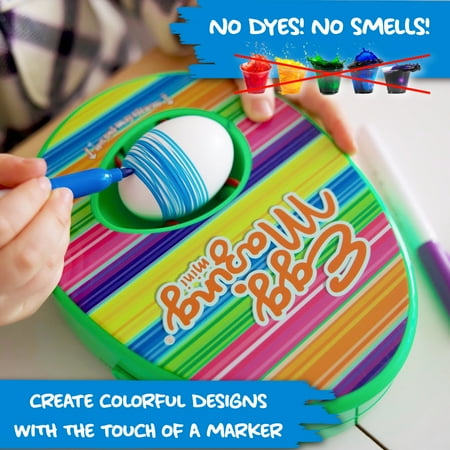 The Mini Eggmazing Easter Egg Decorating Craft Kit, for Unisex Child Ages 3+, Green