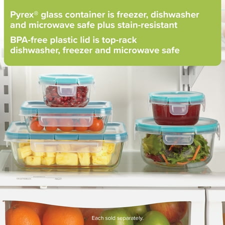 Snapware Total Solution Glass Food Storage with Lid, 4 Cups