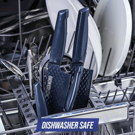Blue Diamond 14 Piece Stainless Steel Sharp Stone Knife Set
