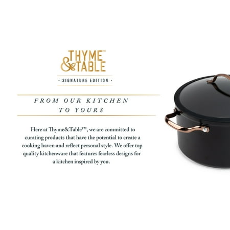 Thyme & Table Signature 12-Piece Cookware Set Non-Stick - Rose Gold