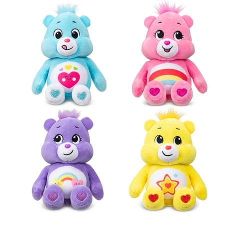 Care Bears 8 Inch Plush 4-Pack Treasure Box - Soft Huggable Material! For Kids 4 Years and up.