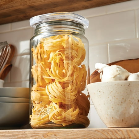 Ball? Stack & Store Half-Gallon Jar (9.9 Cup/79 oz.), Glass Storage Jar, 1/2 Gal.