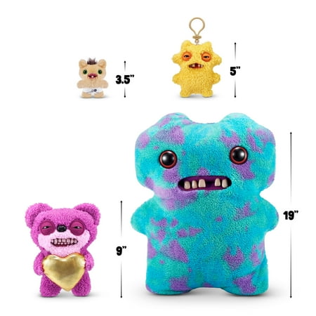 Fuggler Gold Fuggs 9 inch (Teddy Bear Nightmare), Funny Ugly Monster Soft Plush Collectible Toy by ZURU