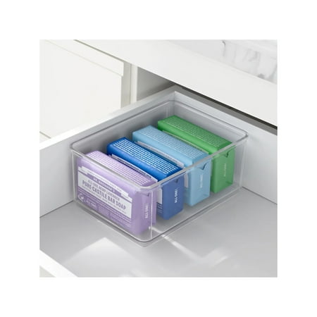 The Home Edit Medium Clear Storage Bin Organizer Insert, 1 Piece, 6.24" x 2.95" x 4.68"