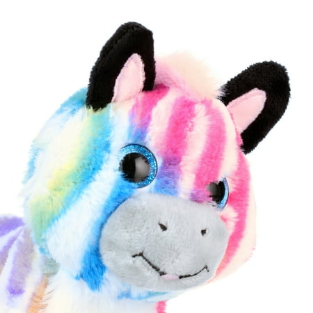 Kid Connection Miniature Electronic Walking Pet, Rainbow Zebra, 6" Tall Toddler Toys
