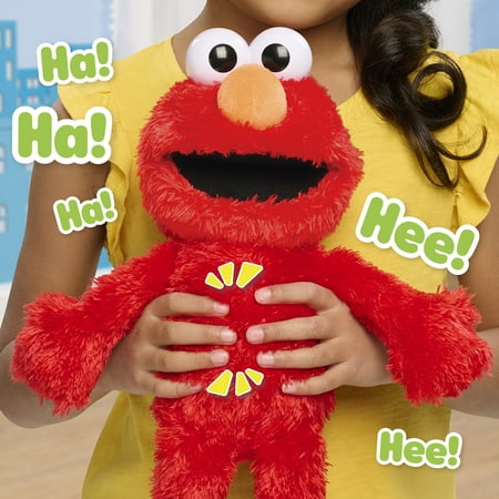 Sesame Street Tickle Me Elmo 13.5-inch Plush Doll, Laughs, Wiggles, and Giggles, Red