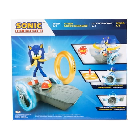 Sonic The Hedgehog Speed Feature RC Vehicle with Detachable Sonic Action Figure