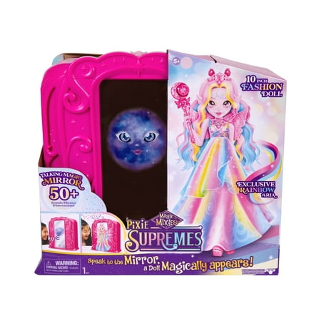 Magic Mixies Magic Mirror 10.5" Supreme Doll, Luna the Butterfly Pixie, 50+ Lights & Sounds, Ages 5+
