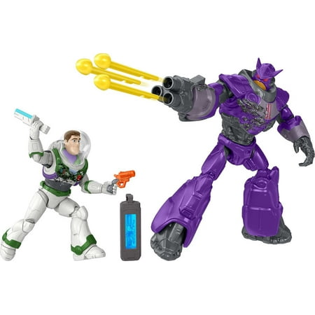 Disney and Pixar Lightyear Crystal Grade Buzz Lightyear Vs. Zurg Clash Toy Pack, Movie Collectible