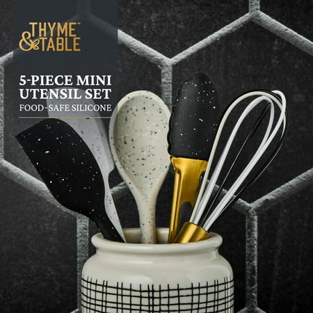 Thyme & Table 5-Piece Silicone Mini Kitchen Utensil Set