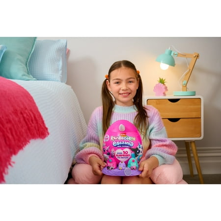 Rainbocorns Eggzania Mini Mania by ZURU Plush Surprise Unboxing with Animal Soft Toy, Perfect Gift Idea for Girls with Imaginary Play, Slime