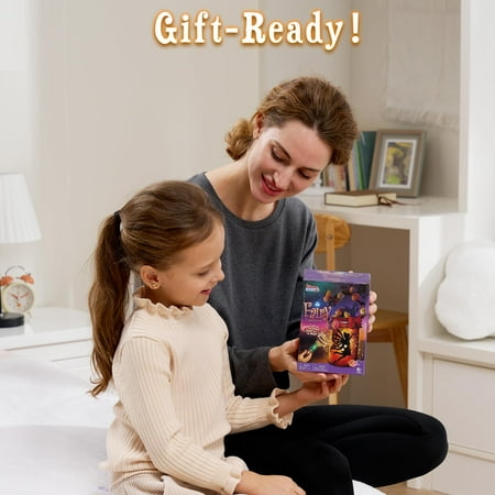 Joyfy Fairy Lantern Craft Kit, 2-in-1 Moon Lamps Arts and Crafts for Kids, Birthday Halloween Gifts for Girls Age 6 up